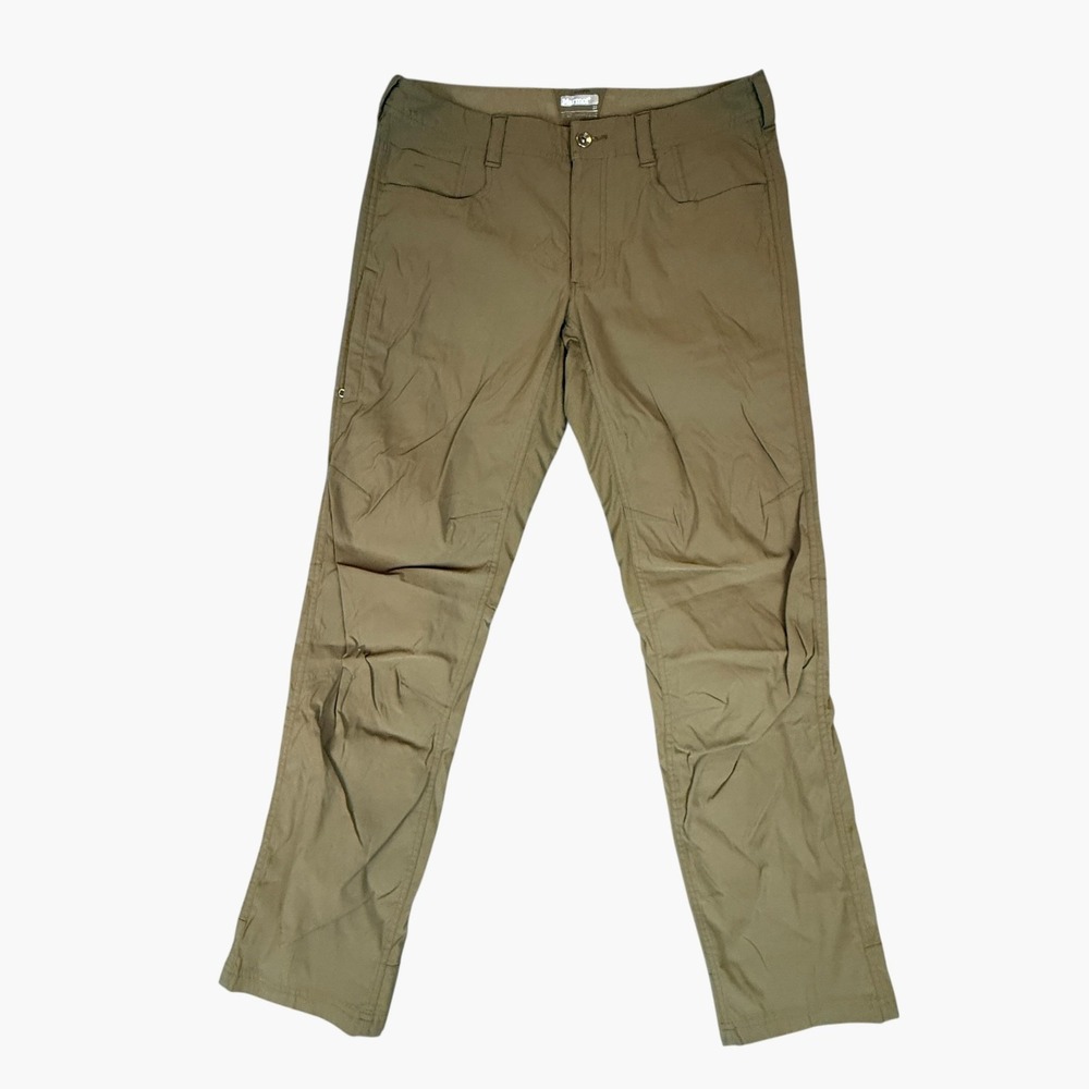 Marmot Pants Mens 32 Beige Lightweight Hiking Zip Pocket Khakis Outdoor Casual